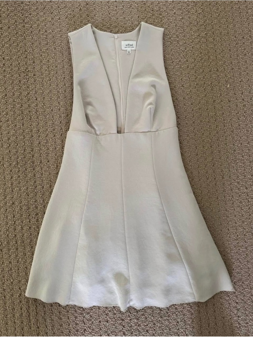 Wilfred Montbrun Plunge V-Neck Mini Dress